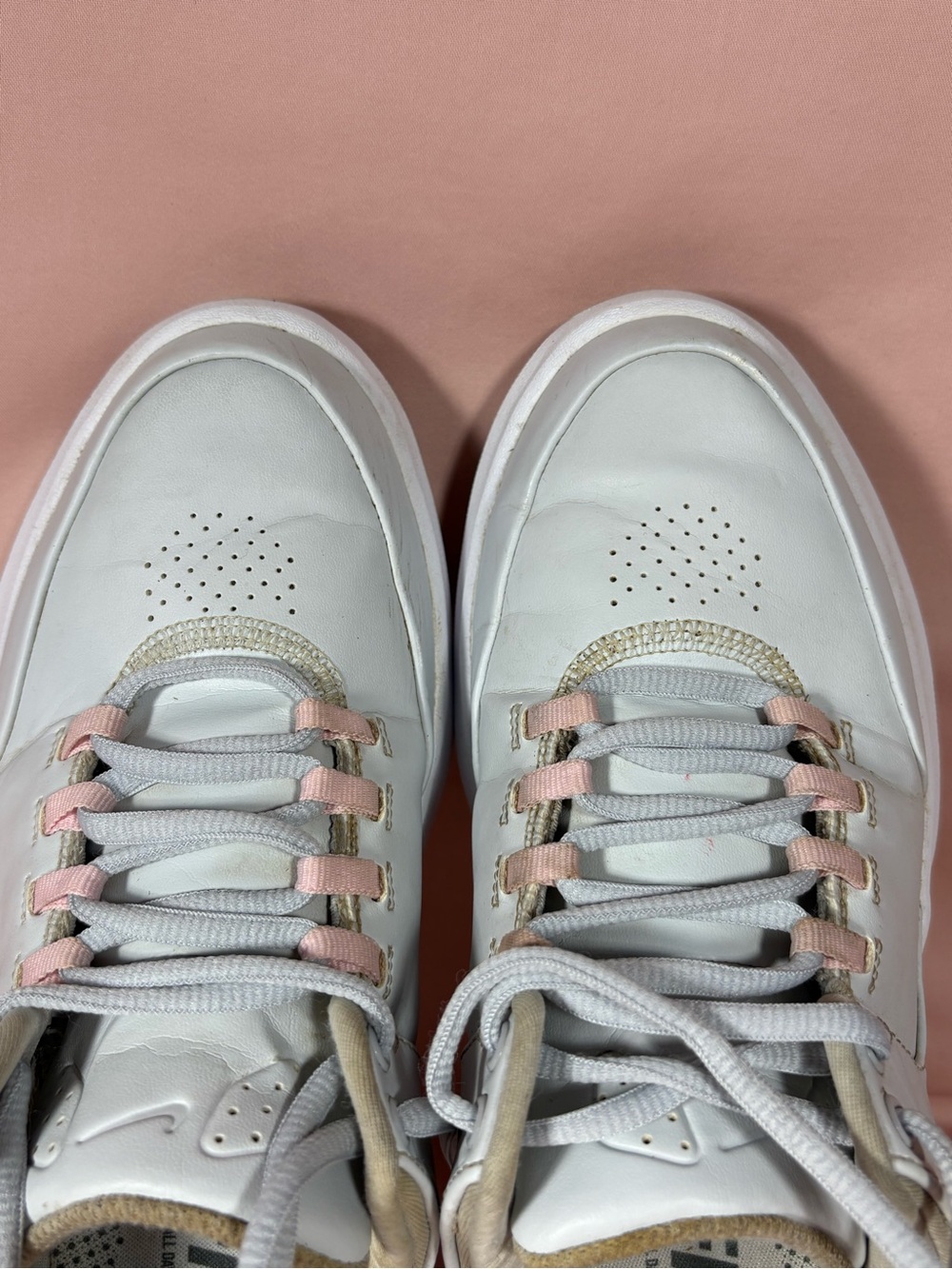 Nike Women's Gray/Pink/White Spiked Zoom Performance Golf Shoes Size 7. 5 - Picture 9 of 16